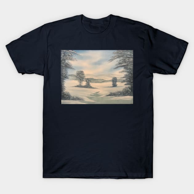 Snowy Solitude T-Shirt by J&S mason